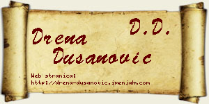 Drena Dušanović vizit kartica